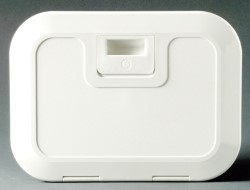 Witte locker met deksel 280 x 180 mm C-front